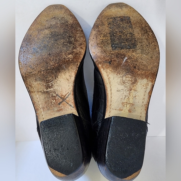 Vero Cuoio Women's Black Crocodile Embossed Cowboy Rodeo Western Boots, sz 7.5 - Picture 11 of 13